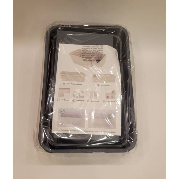 2 Poolside Storage Baskets with Cup Holders for Frame Pools Gray - Picture 4 of 9